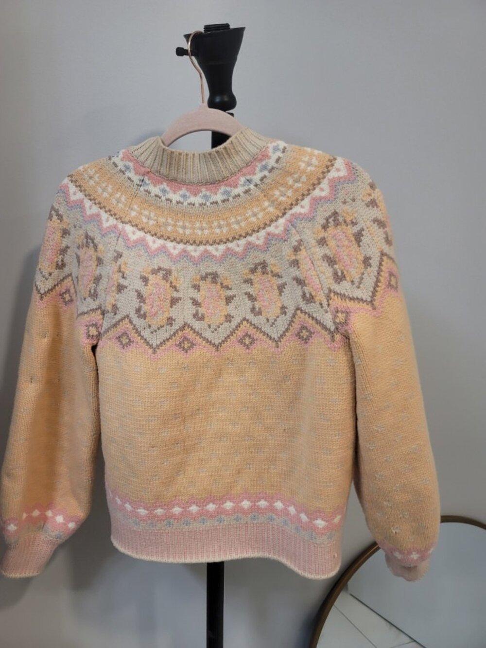 LoveShackFancy Honeypoe Boyfriend Cardigan Sweater Multicolor S - Picture 5 of 7